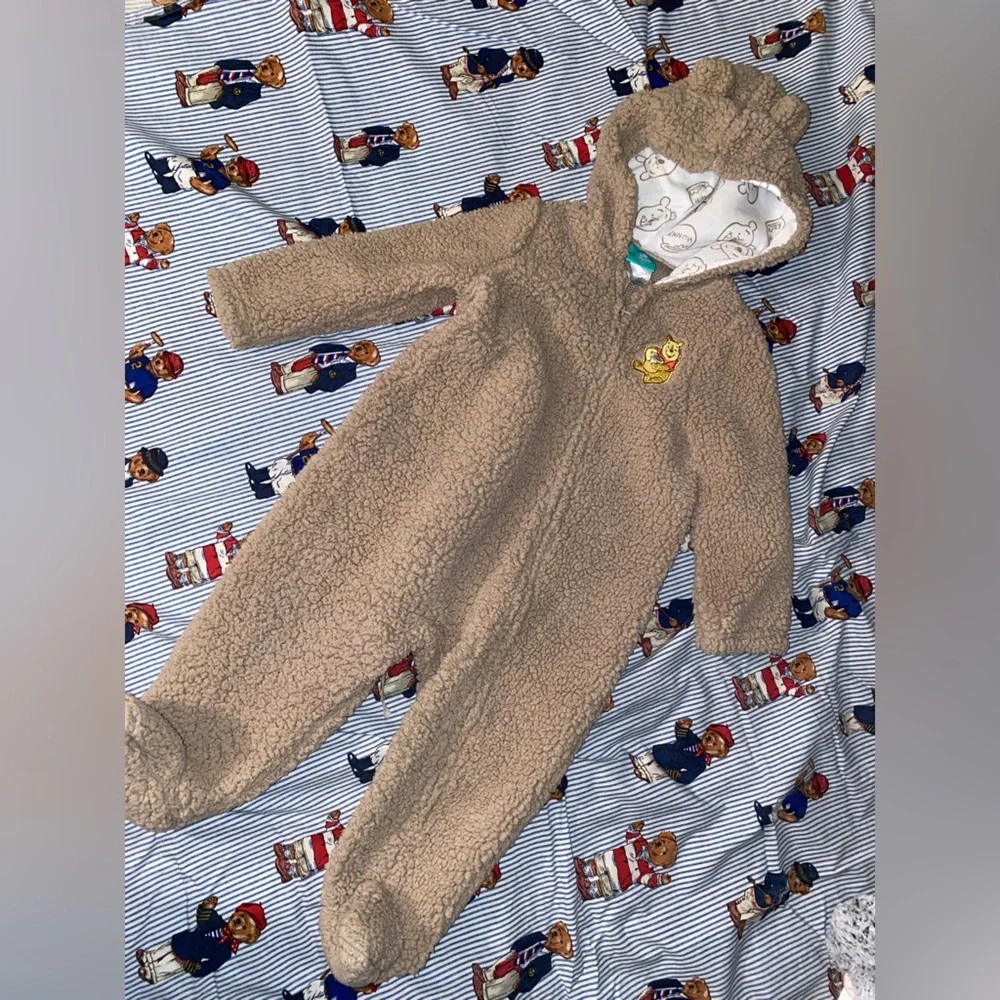 Disney Tan Fleece Kids One Piece Winnie The Pooh